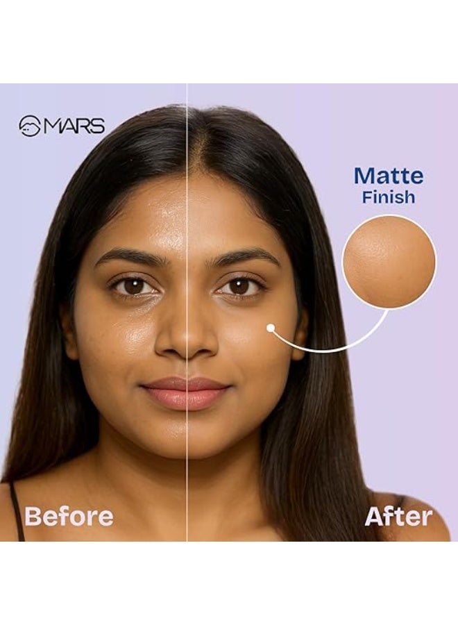 MARS All Oil Blotter Gel Compact for Poreless Effect (5gm) with Applicator | Oil Control | Mattifying Formula | Long-Lasting | Shine Free Matte Finish | Flawless Skin - Image 4